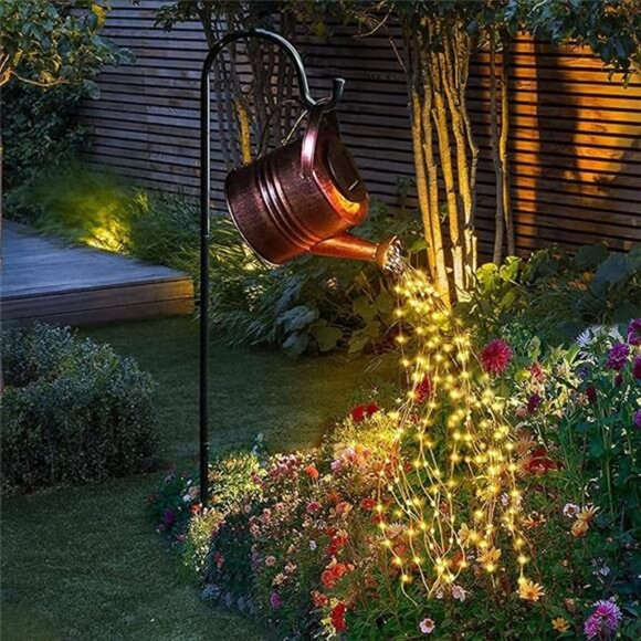 Watering Can LED String Lights - Stars Solar Shower Garden Lamp Decoration - Picture 7 of 7